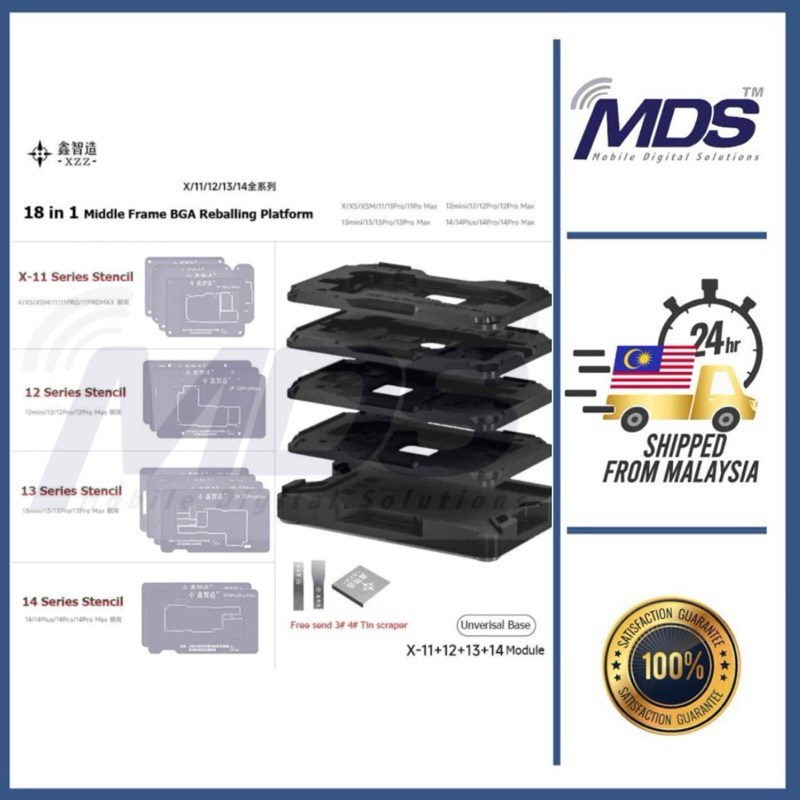 Xzz In Bga Reballing Stencil Platform X Series Middle Layer