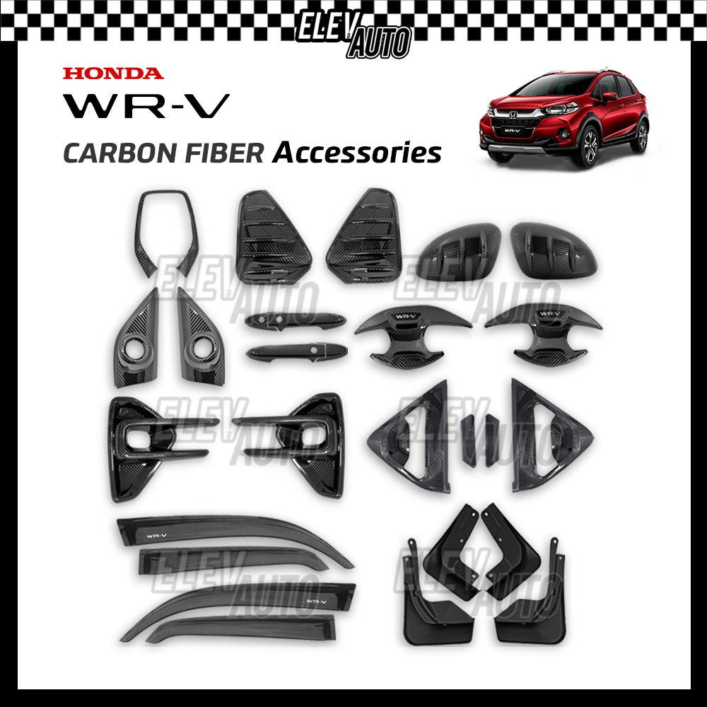 Honda WRV WR V Carbon Fiber Accessories Door Handle Bowl Side Mirror