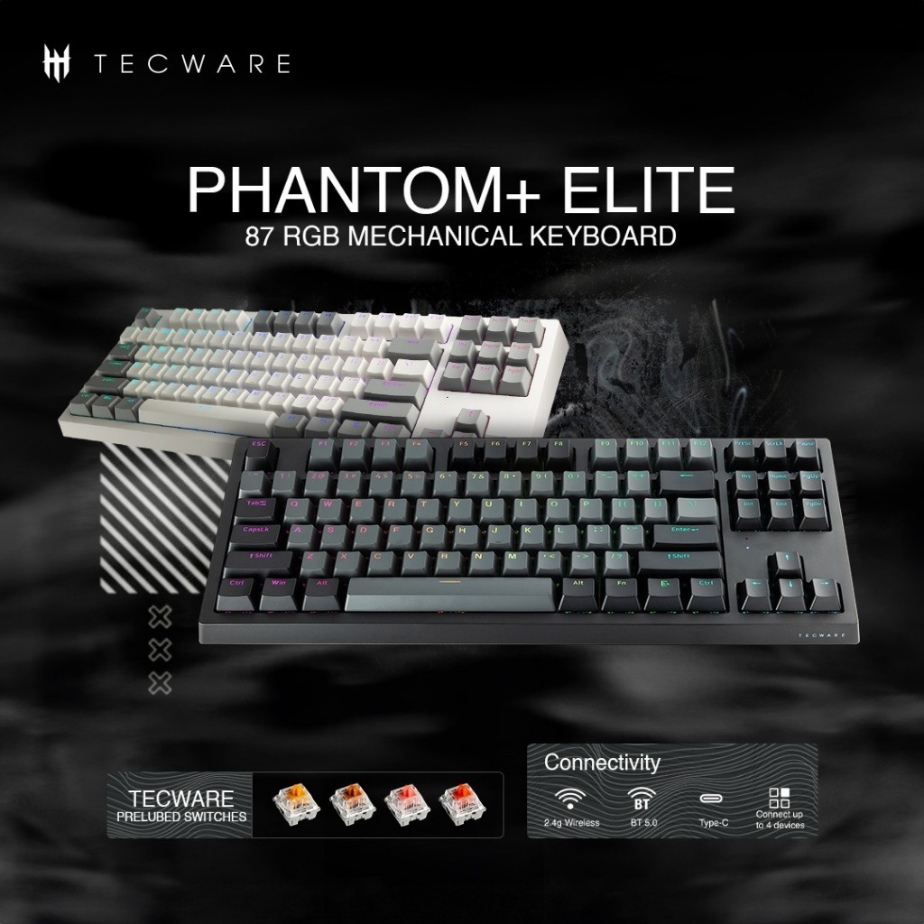 Tecware Phantom Elite Key Rgb Wireless Mechanical Keyboard