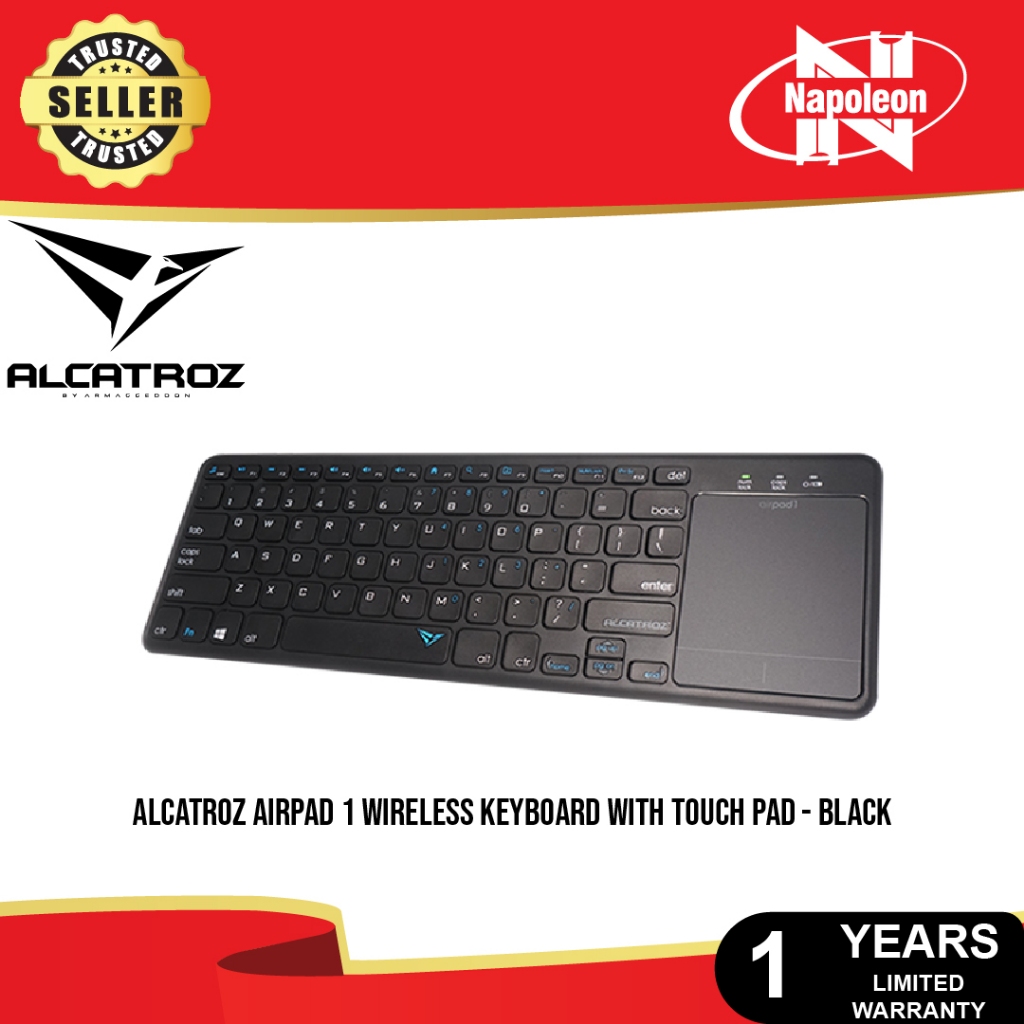 ALCATROZ AIRPAD 1 WIRELESS KEYBOARD WITH TAUCH PAD BK Shopee Malaysia