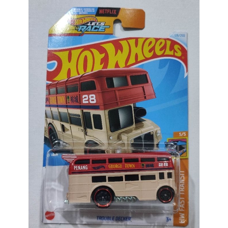 Hot Wheels Trouble Decker Netflix Case F G Penang George