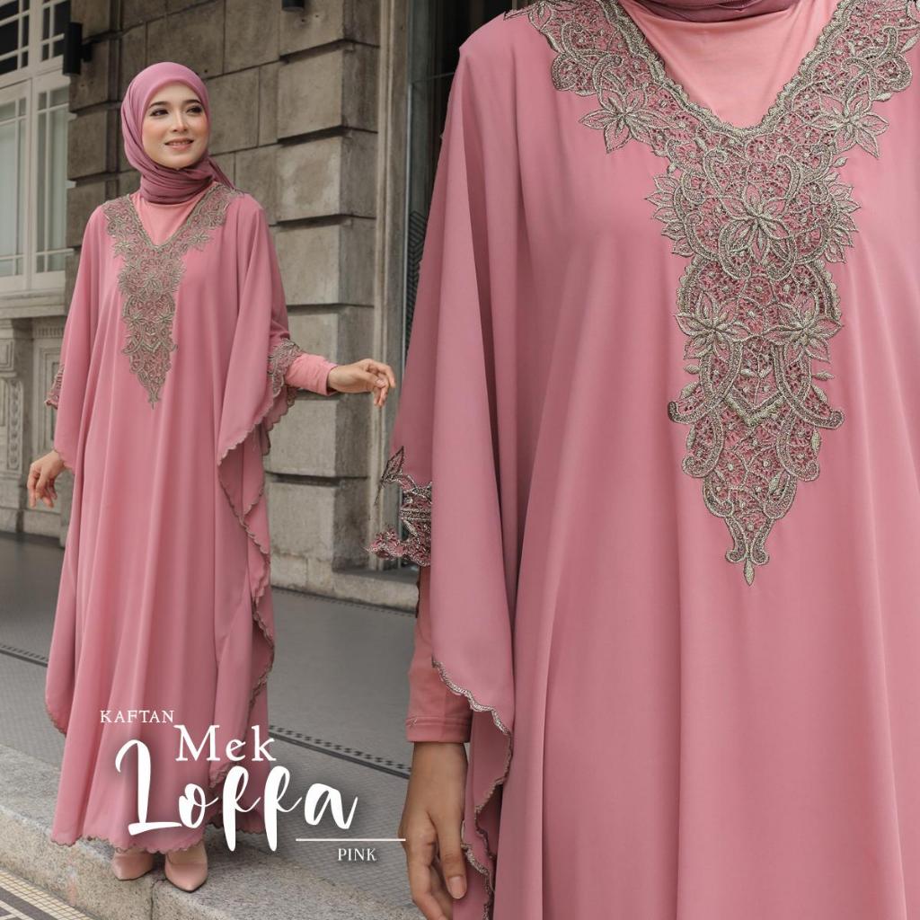 Tunikmy Baju Raya Viral Kaftan Mek Loffa Exclusive Lace Shopee