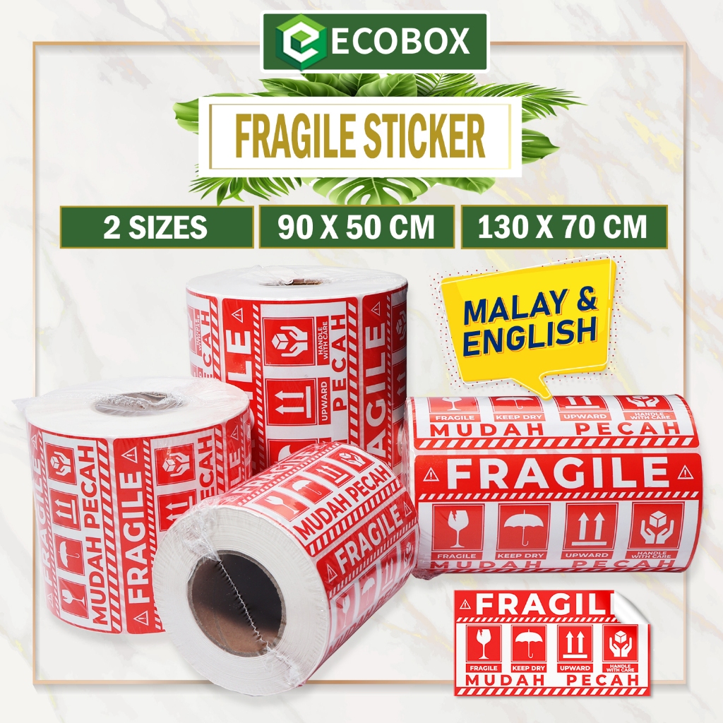 Ecobox Fragile Sticker Warning Label Fragile Label Cmx Cm