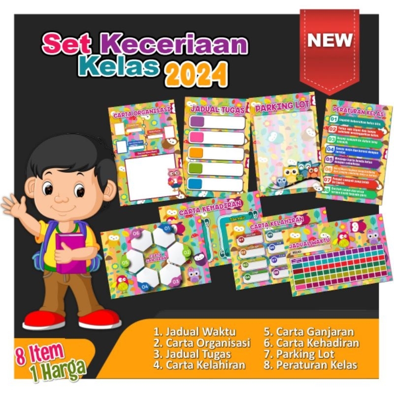 Set Keceriaan Kelas Murah Banner Hiasan Kelas Shopee Malaysia