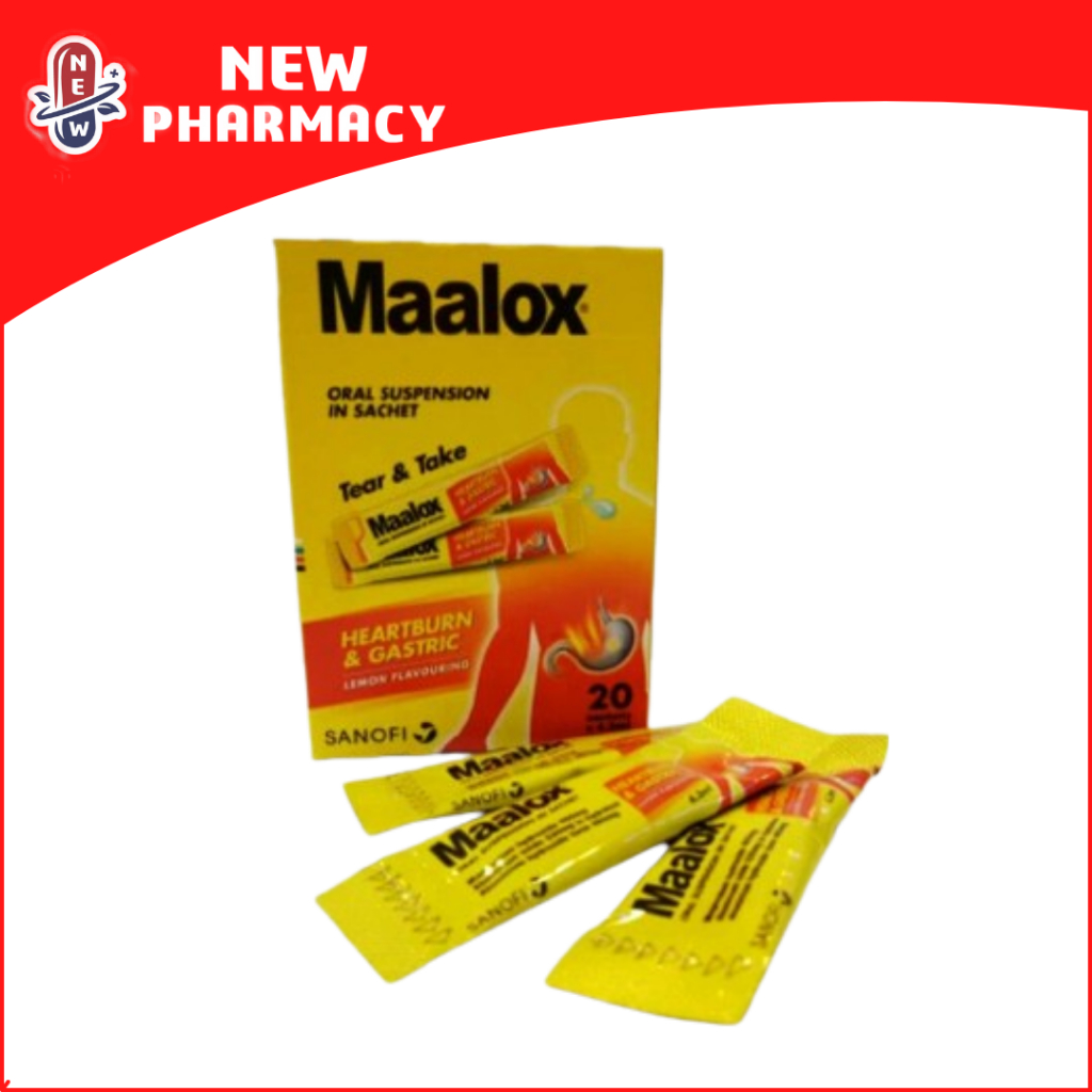 Maalox Sachet Oral Suspension 4 3ml 1 S Shopee Malaysia