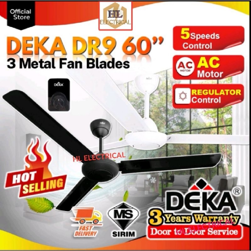 HOT ITEMDEKA DR9 60 INCH 3 BLADE CEILING FAN Shopee Malaysia