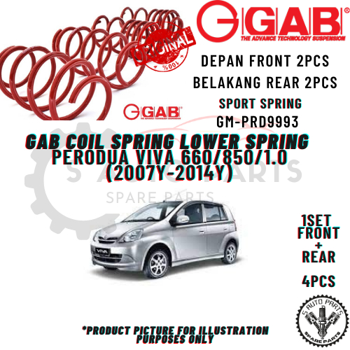 PERODUA VIVA 660 850 1 0 2007Y 2014Y SET PCS4 GAB SUPER SPORT