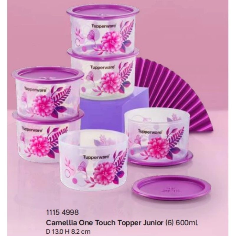 Ready Stok Ori Tupperware Bloom Delight One Touch Set Shopee