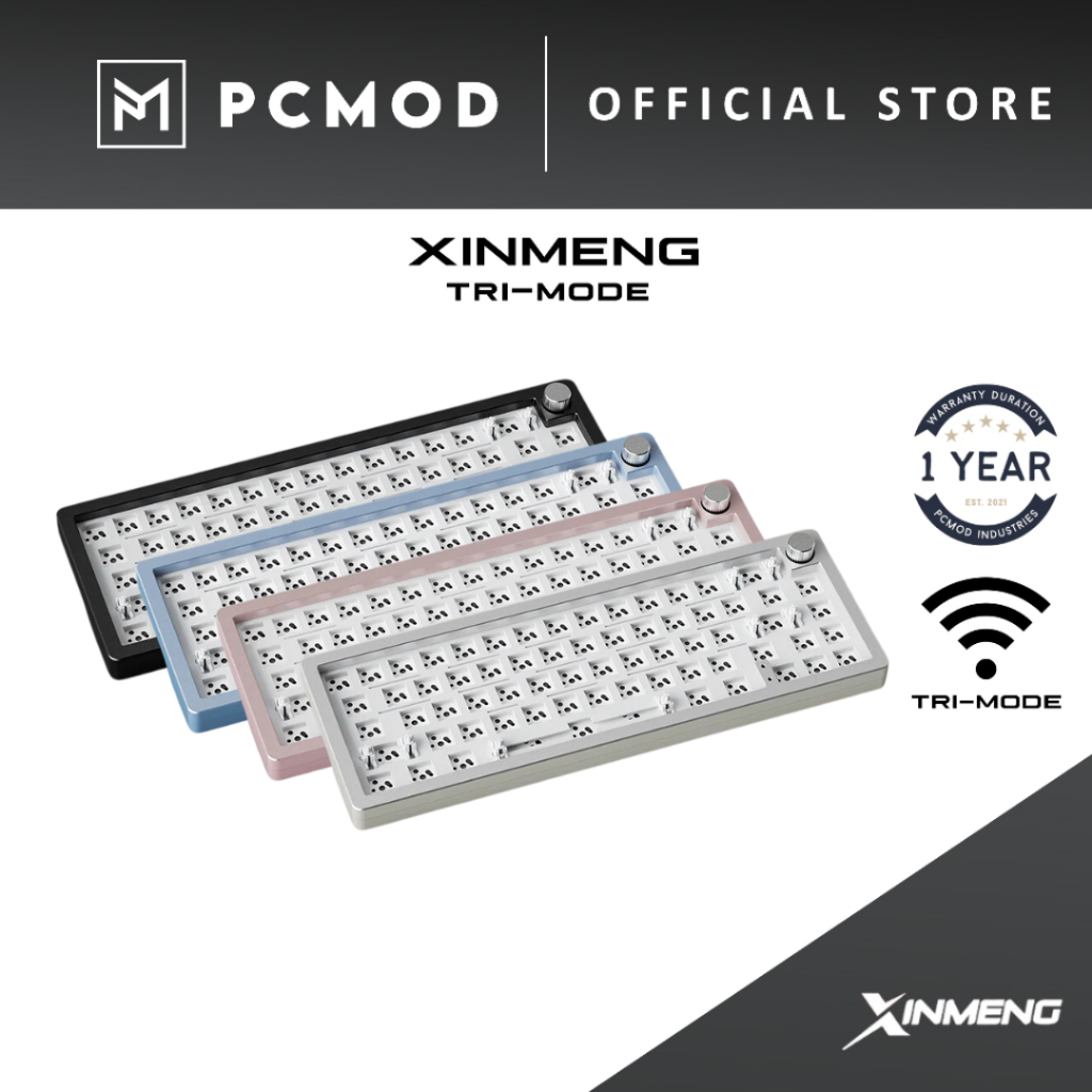 Xinmeng A Tri Mode Aluminum Barebone Mechanical Keyboard Gasket