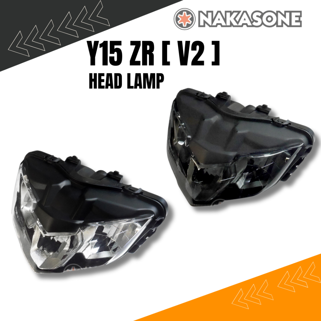 Yamaha Y V Y Zr V Head Lmap Led Chrome Tinted Lampu