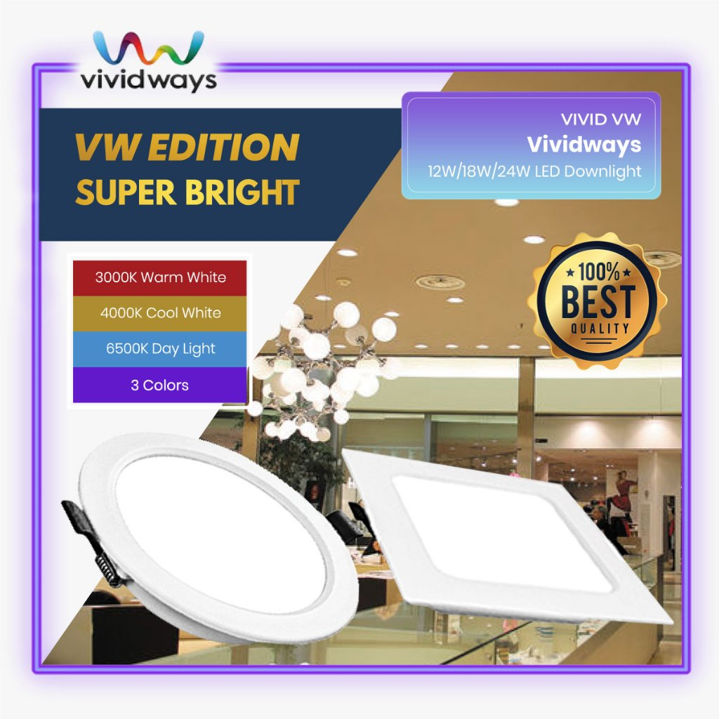 K Vividways Vw W W W Round Square Dob Led Downlight