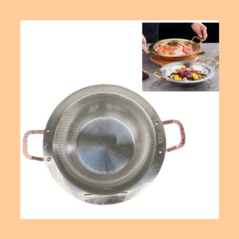 Ready Stock HICOOK Honeycomb Steamboat Wok Pot Stainless Steel