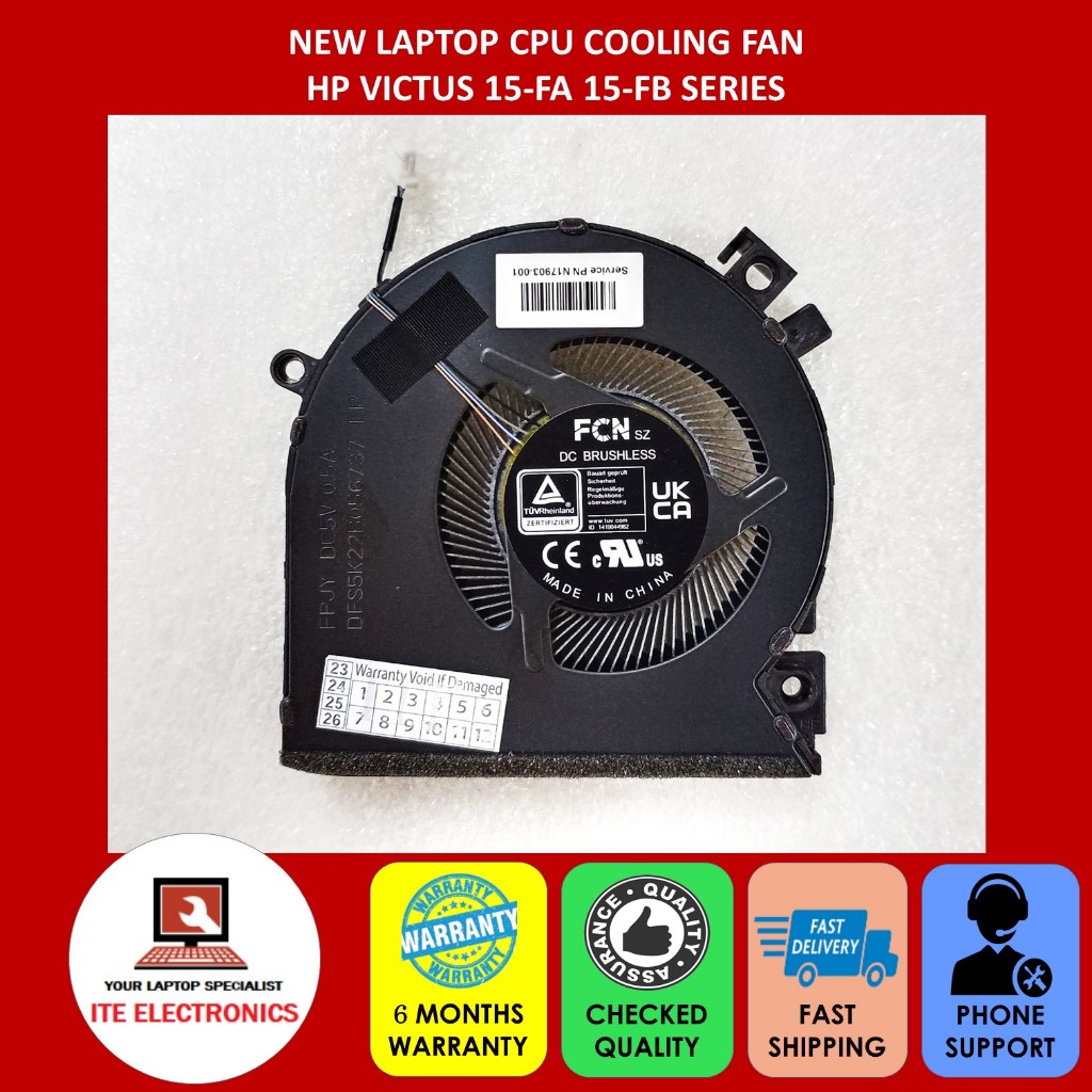 NEW HP VICTUS 15 FA 15 FB SERIES LAPTOP CPU COOLING FAN Shopee Malaysia