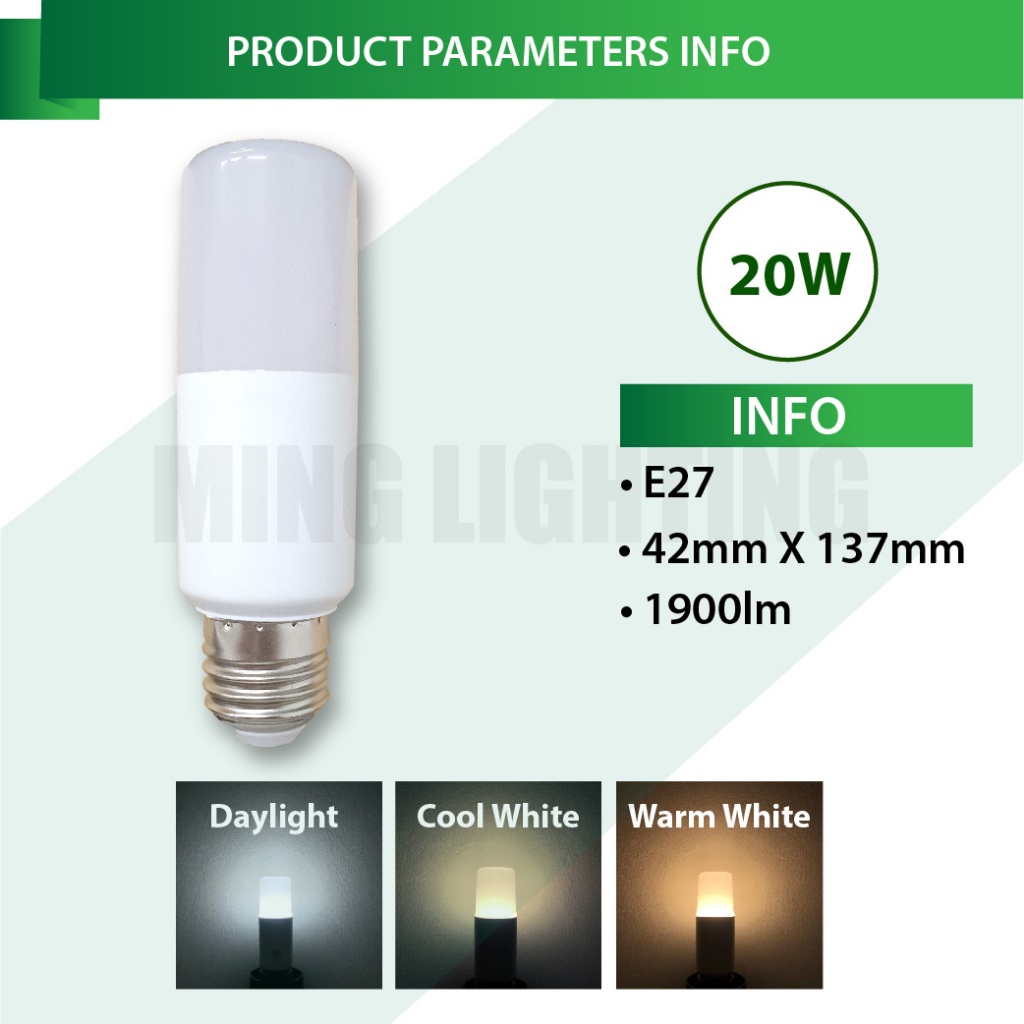 Led Stick Bulb E Plc W W W W Energy Saving Mentol Lampu Meja