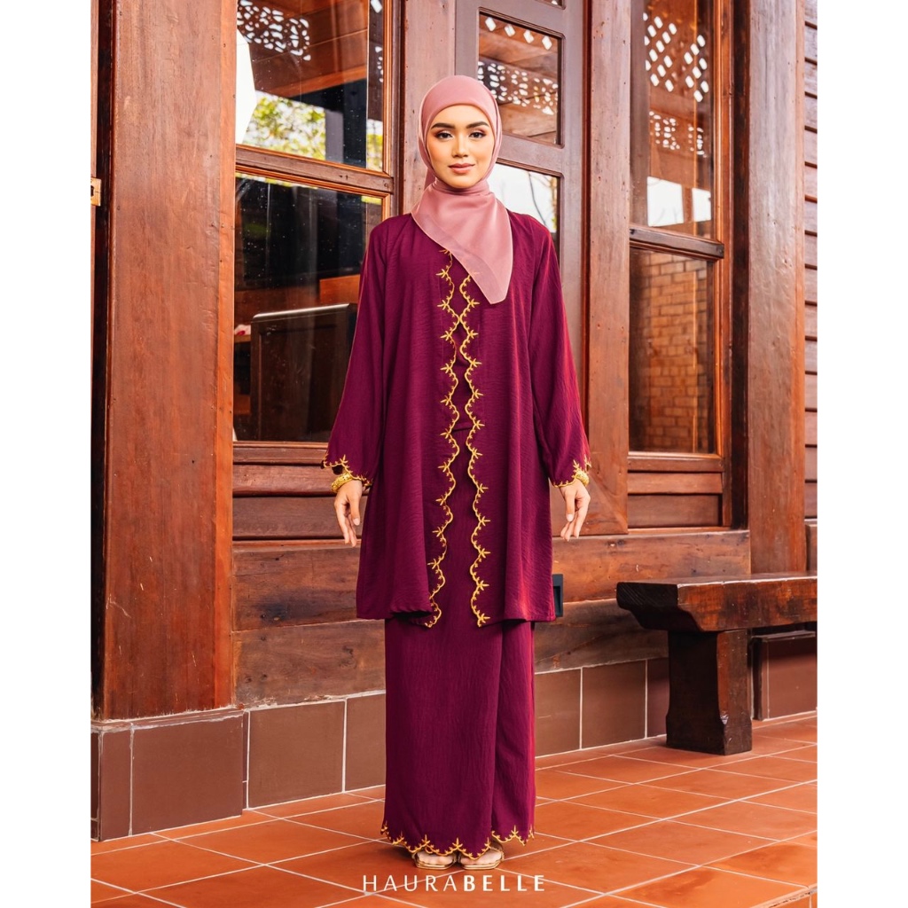 Readystock Dang Anum Kebaya Haurabelle Baju Raya Sulam Baju Kebaya