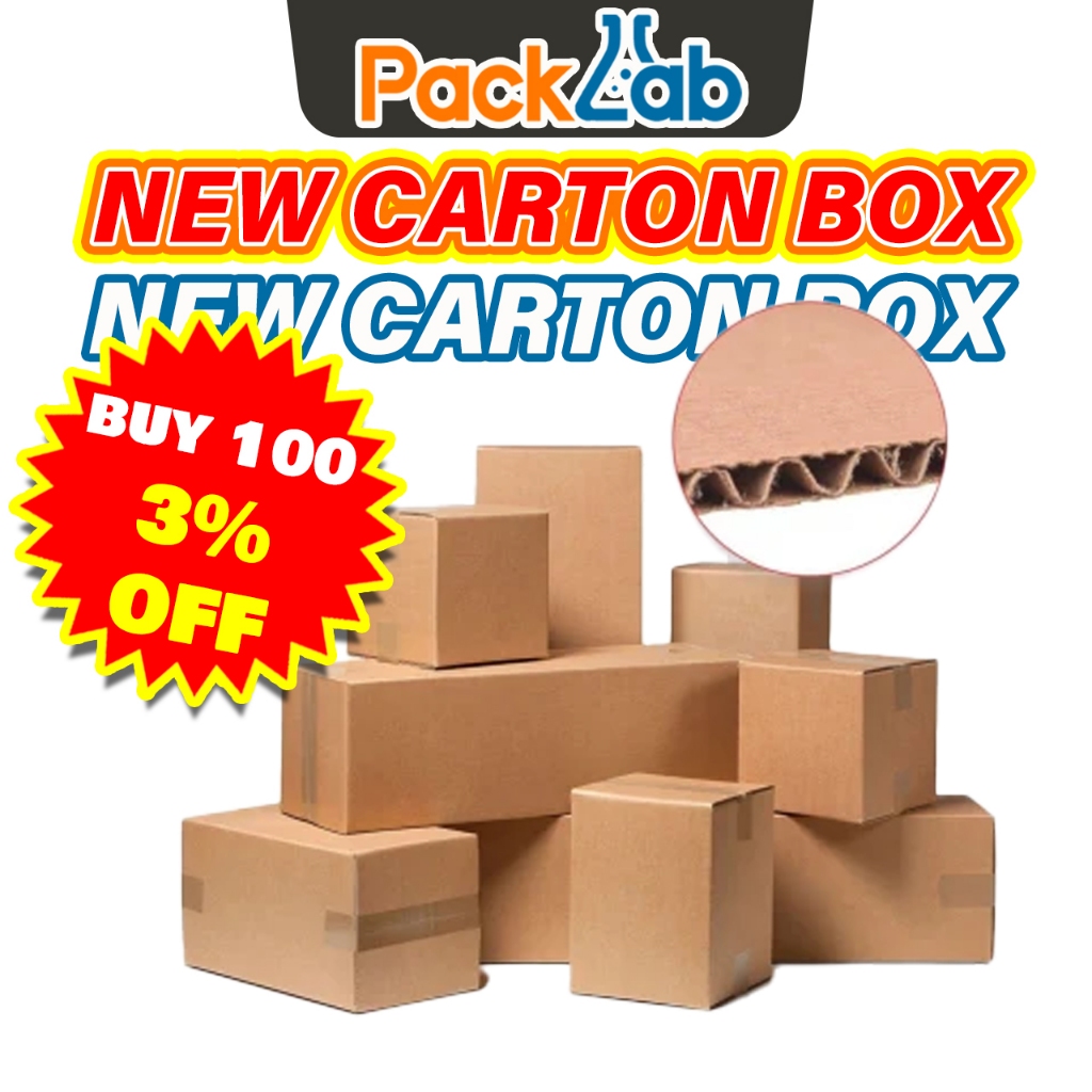 Carton Box Kotak Packaging 纸箱 Small Paper Parcel Courier Box Packing