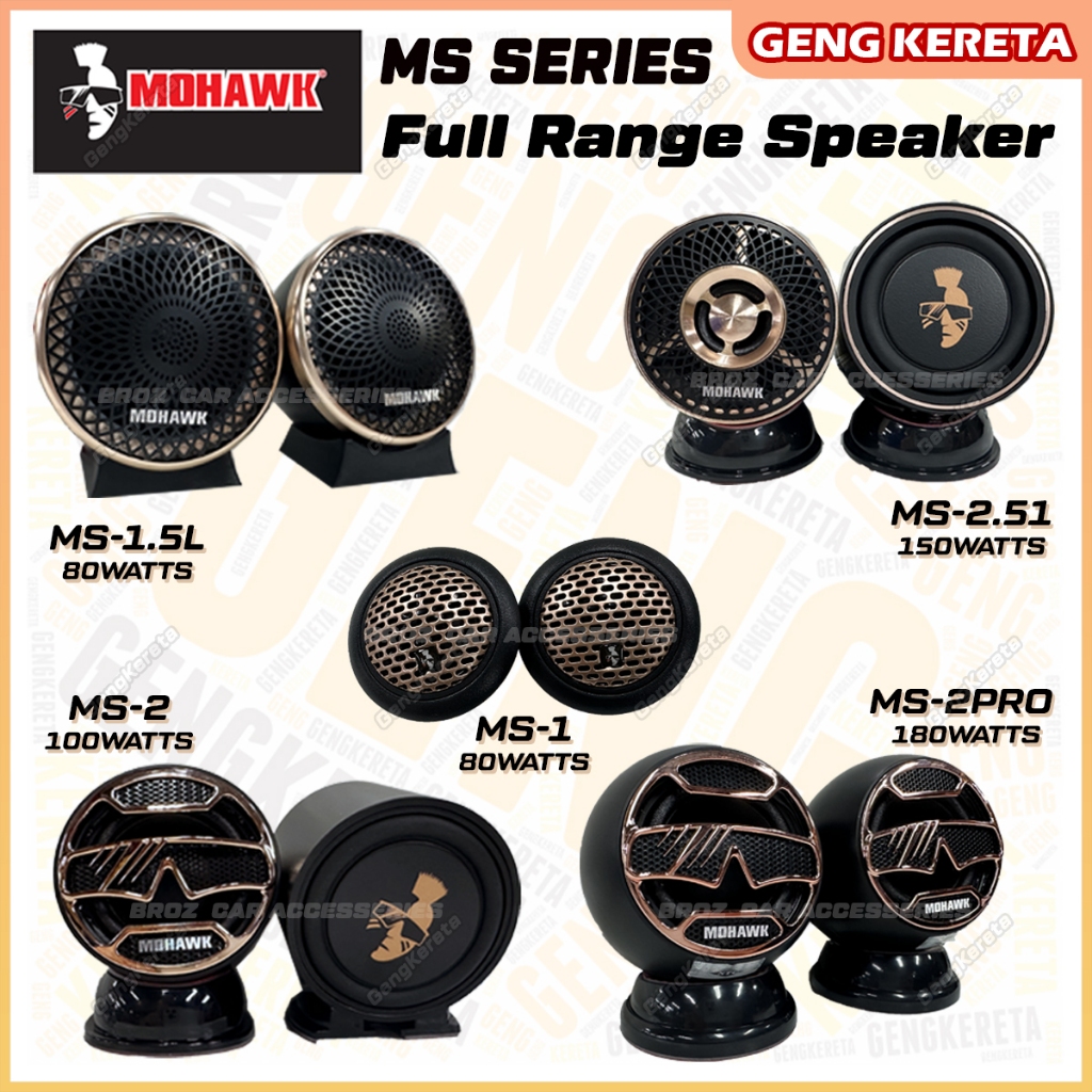 Mohawk Ms Series Full Range Speaker Tweeter With Lightning Way