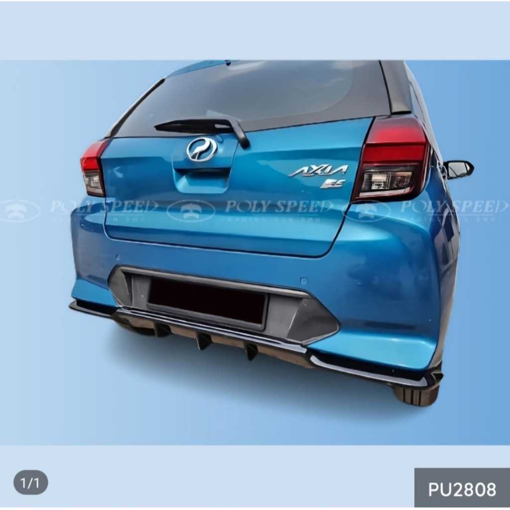 Perodua Axia 2023 Takero Rear Diffuser PU With Paint Shopee Malaysia