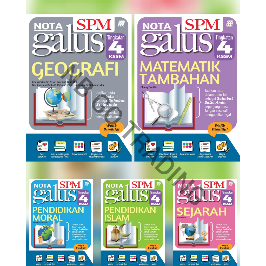 Nb Nota Galus Spm Tingkatan Buku Rujukkan Shopee Malaysia