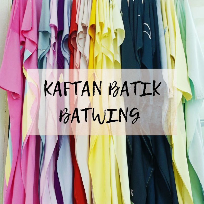 Kaftan Batwing Batik Lukis Tangan Exclusive Cotton Viscose Premium