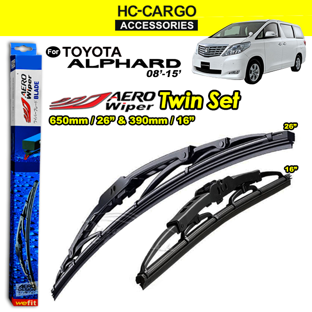 Toyota Alphard Aero Wiper Blade Economy Twin Set Pair