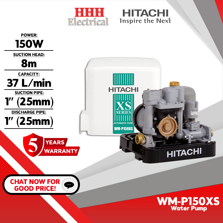 HITACHI AUTOMATIC WATER PUMP WM P150XS 150W Shimge Automatic Water