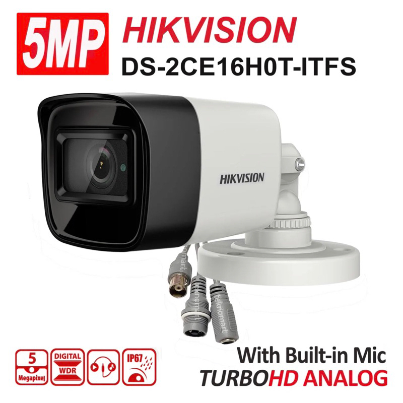 Hikvision Mp Audio Fixed Mini Bullet Camera Ds Ce H T Itfs Mm