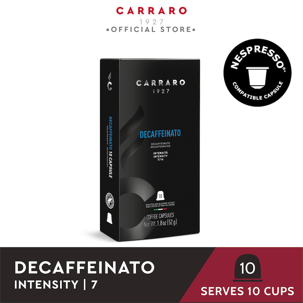 Carraro Decaffeinato Capsule Nespresso Compatible 10 Capsules