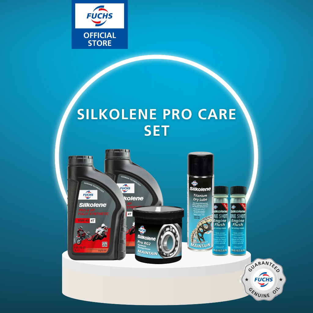 Silkolene Motorcycle Pro Care Set Silkolene Pro Engine Oil 4T