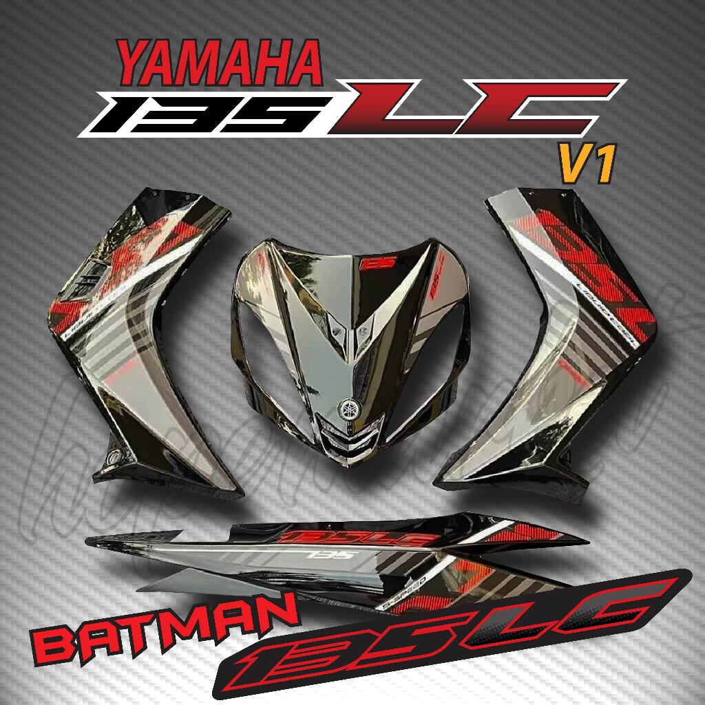 Stripe Motor Yamaha Lc V Batman Design Custom Body Set