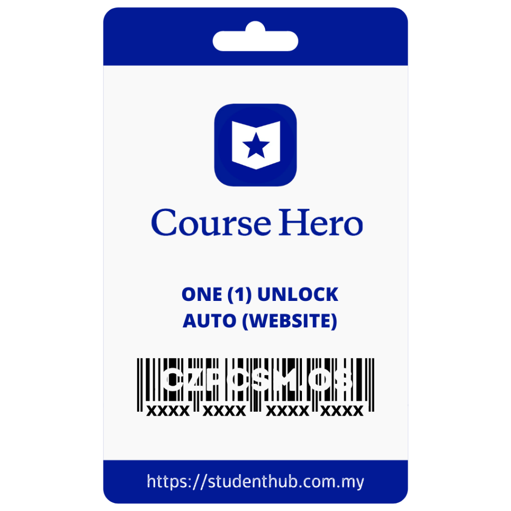 Instant Course Hero Unlock Coursehero Unblur Coursehero Answer