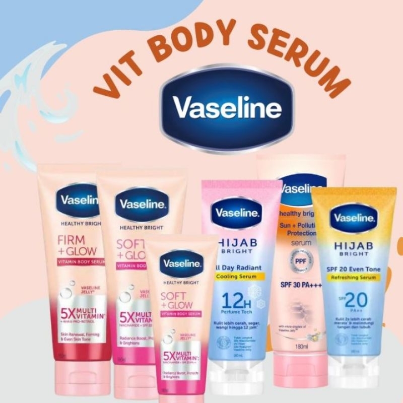 Vaseline Healthy Bright Vitamin Body Serum Soft Glow Hijab Cooling