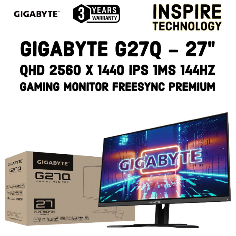 Gigabyte G Q Qhd X Ips Ms Hz Gaming Monitor