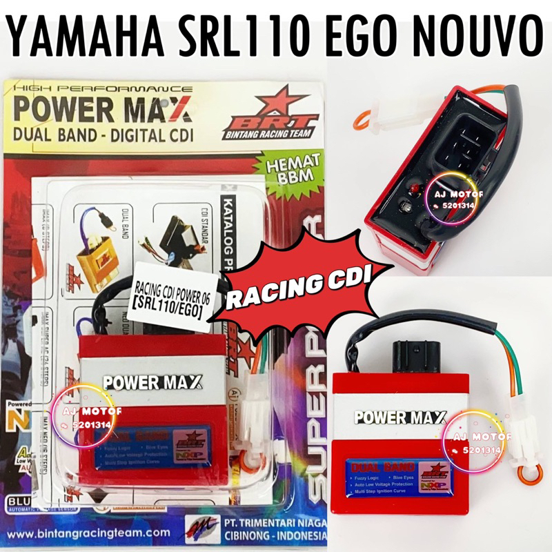 POWER MAX RACING CDI YAMAHA NOUVO EGO SRL110 BUANG CUT SRL