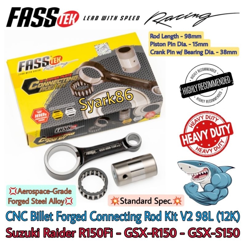 Original Fasstek Cnc Billet Forged Con Rod Kit V L Suzuki