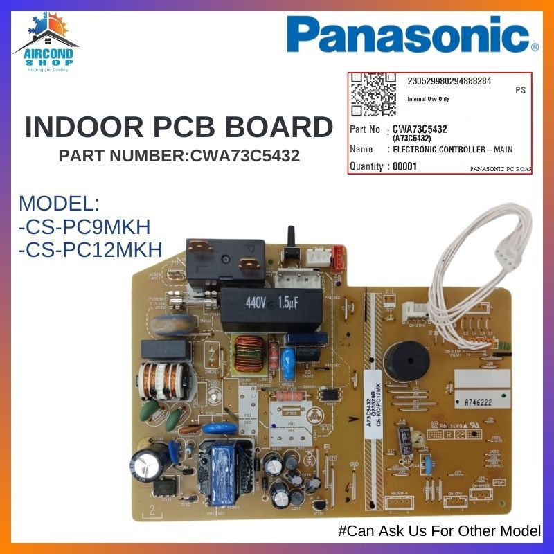 PANASONIC INDOOR PCB BOARD ORIGINAL 100 CS PC9 12MKH KKH AIR