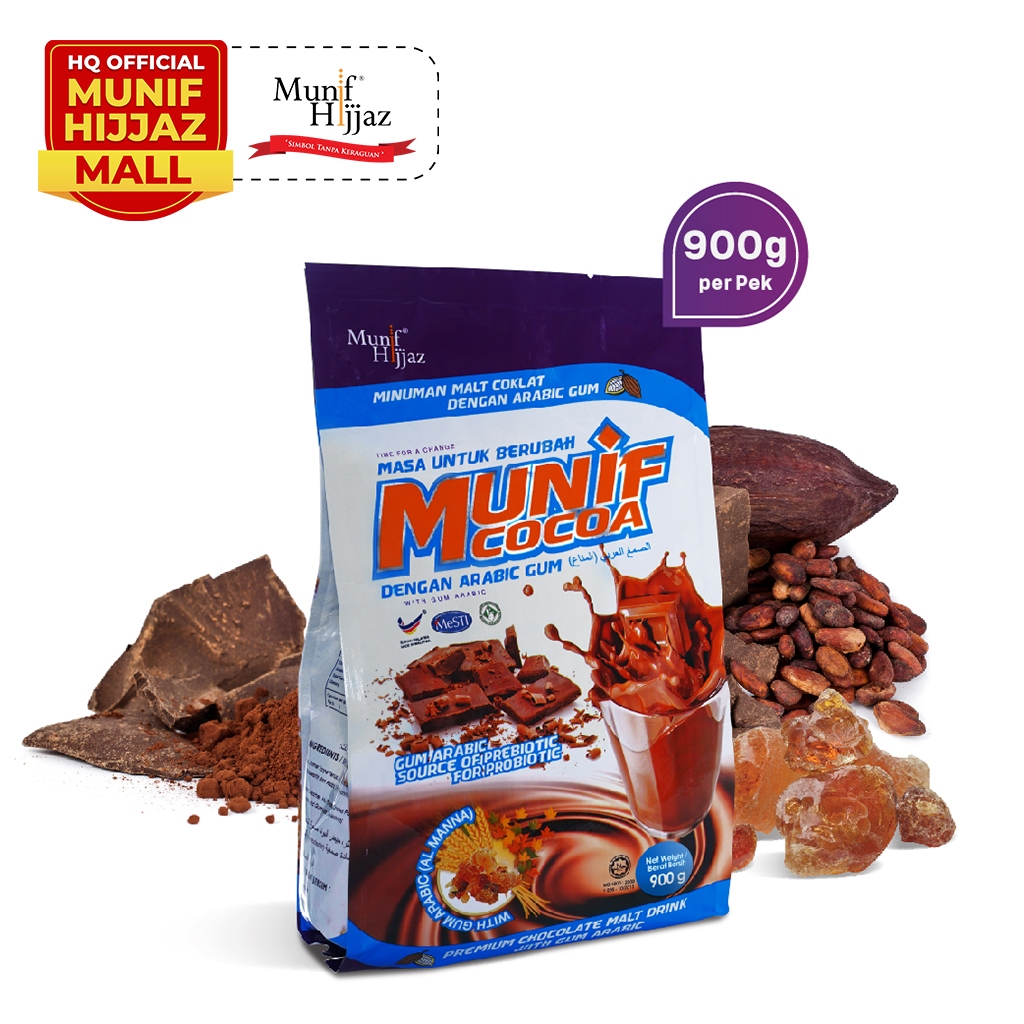 Pek Baru G Munif Cocoa Arabic Gum Premium Chocolate Malt Drink