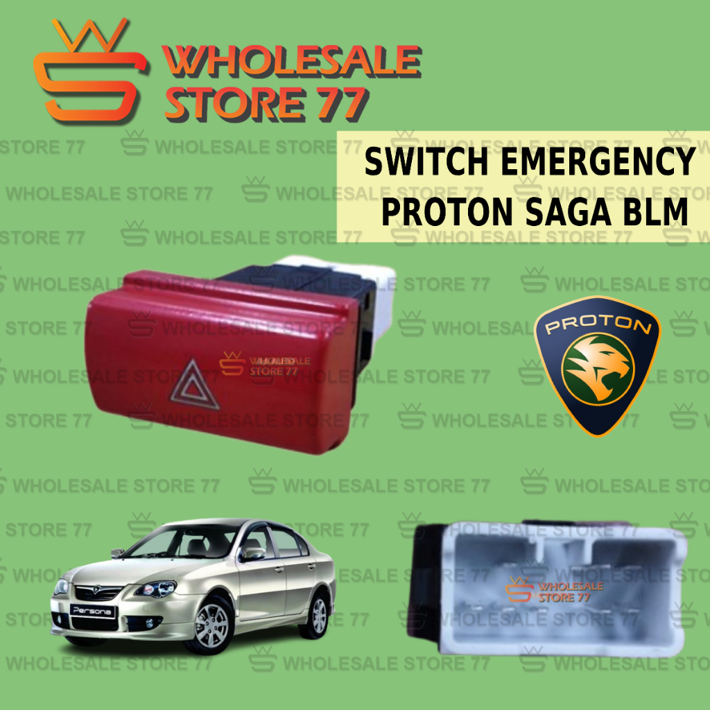 ORIGINAL PROTON SAGA BLM EMERGENCY SWITCH HAZARD SWITCH DOUBLE