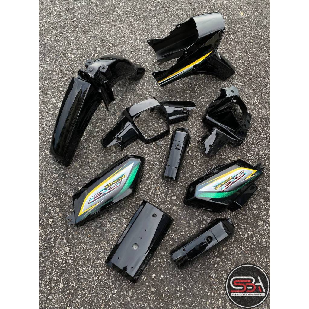 COVERSET BODYSET ORIGINAL BOON SIEW HONDA BSH EX5 DREAM BLACK CUSTOM