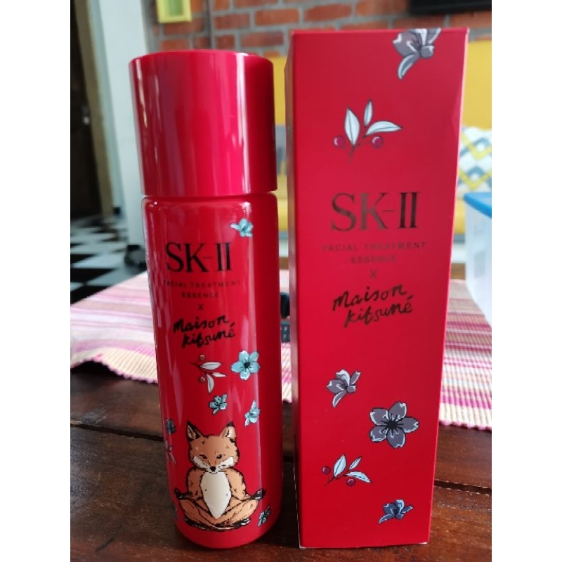 Sk Ii Facial Treatment Essencex Maison Kitsune Limited Edition Red