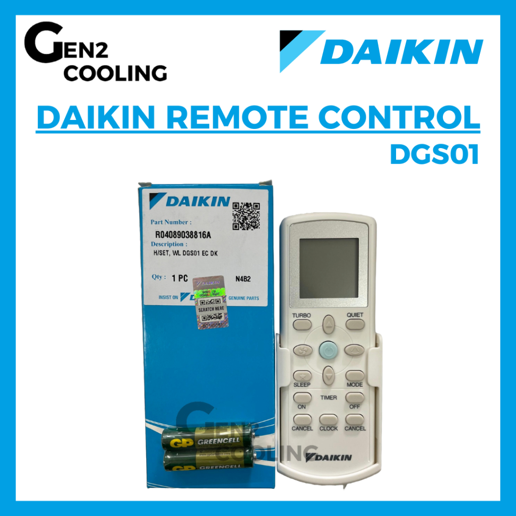 Original Daikin Remote Control Dgs Shopee Malaysia