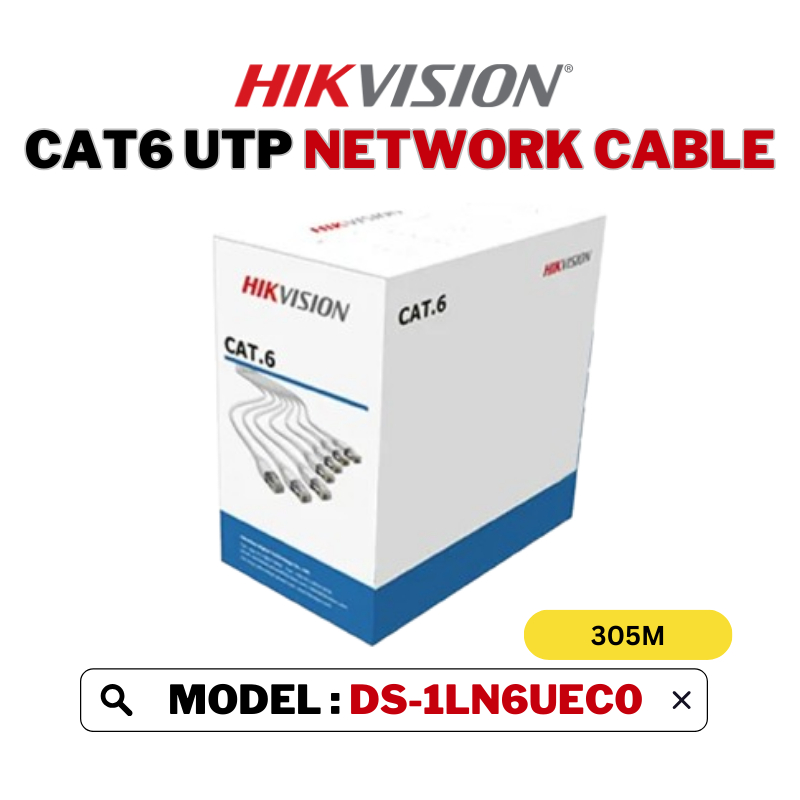 Hikvision Cat Utp Network Cable Solid Bare Copper M Ds Ln U Sc Ds