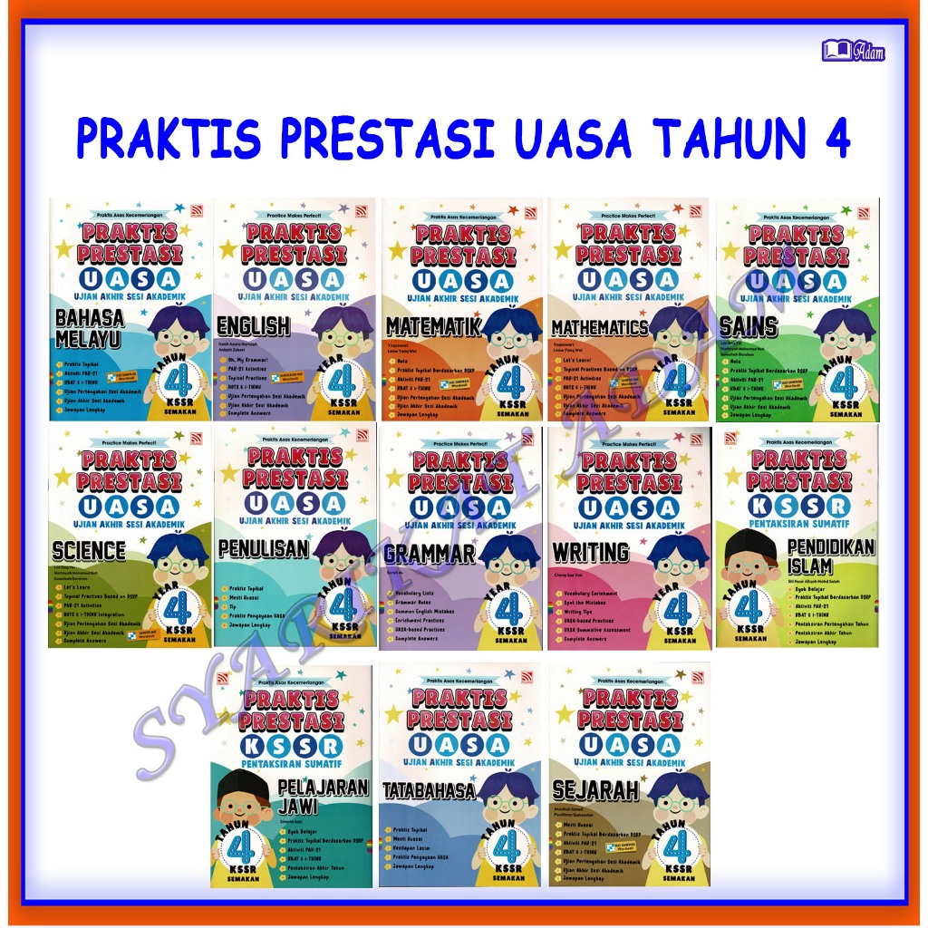 ADM BUKU LATIHAN SK PRAKTIS PRESTASI UASA TAHUN 4 2024 Shopee