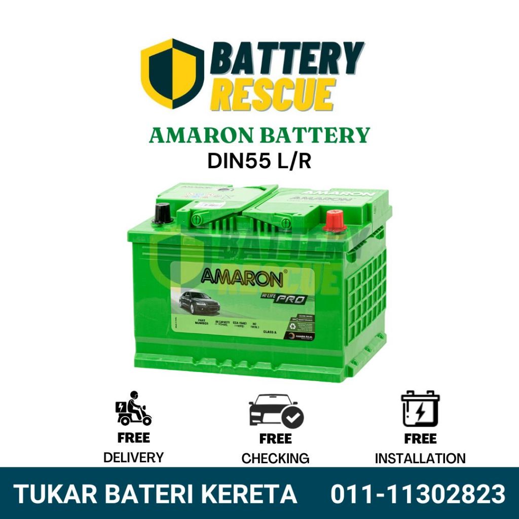 Installation Available DIN55 DIN55L DIN55R Amaron Hi Life PRO