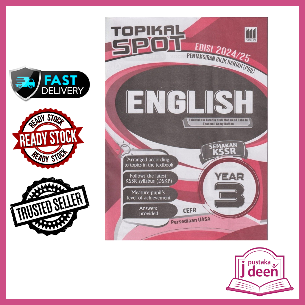 JDEEN BUKU LATIHAN TAHUN 3 ENGLISH TOPIKAL SPOT 2024 25 Shopee Malaysia