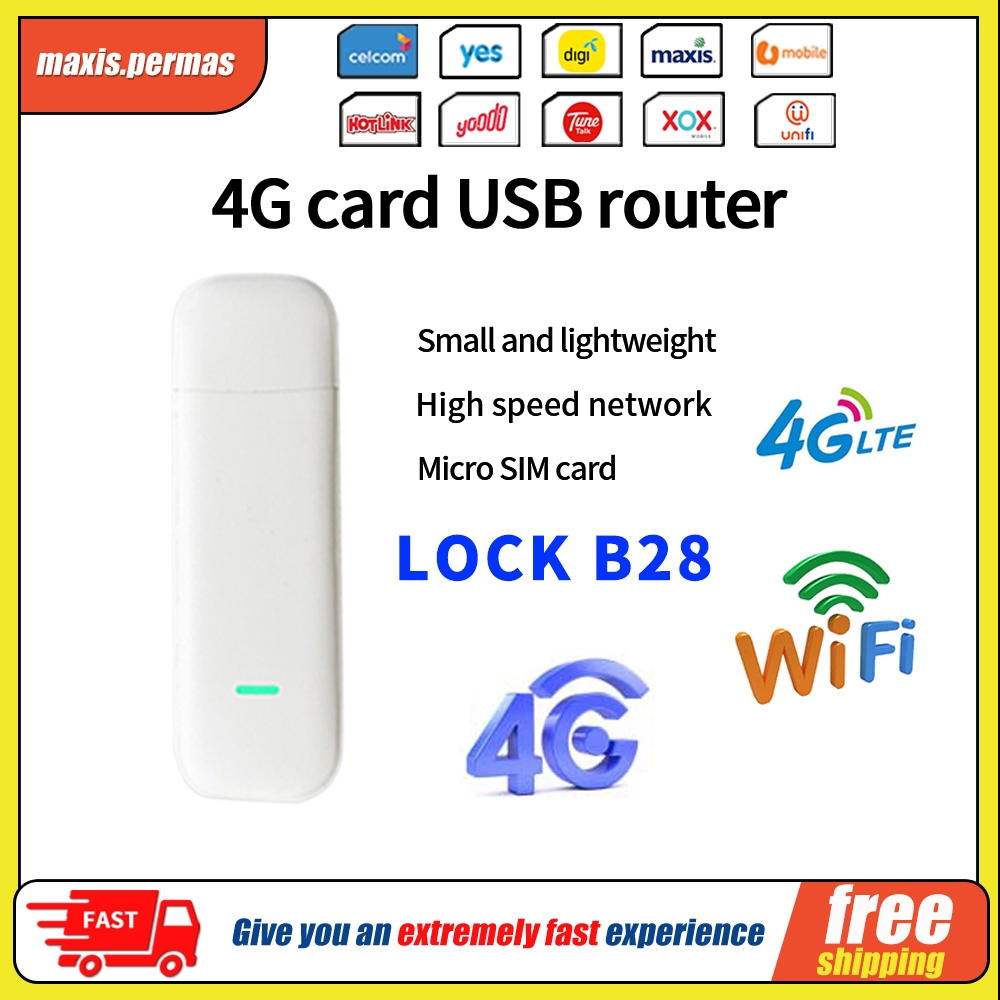 Lock B28RS810 Modified 4G Modem Router Pocket WIFI Modem Sim Card 4G