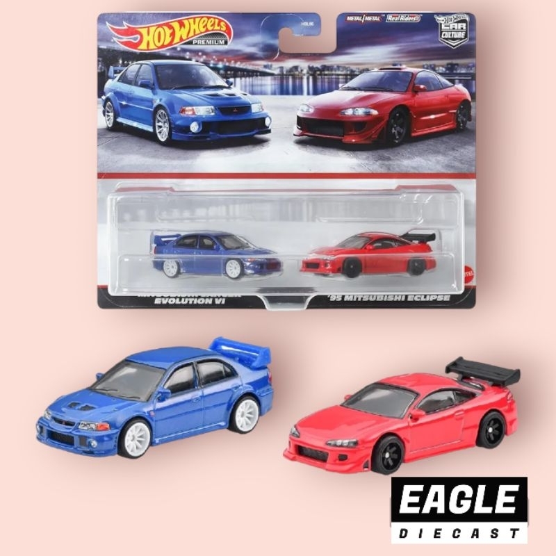 Hot Wheels Twin Pack Premium Pack Mitsubishi Lancer Evolution VI