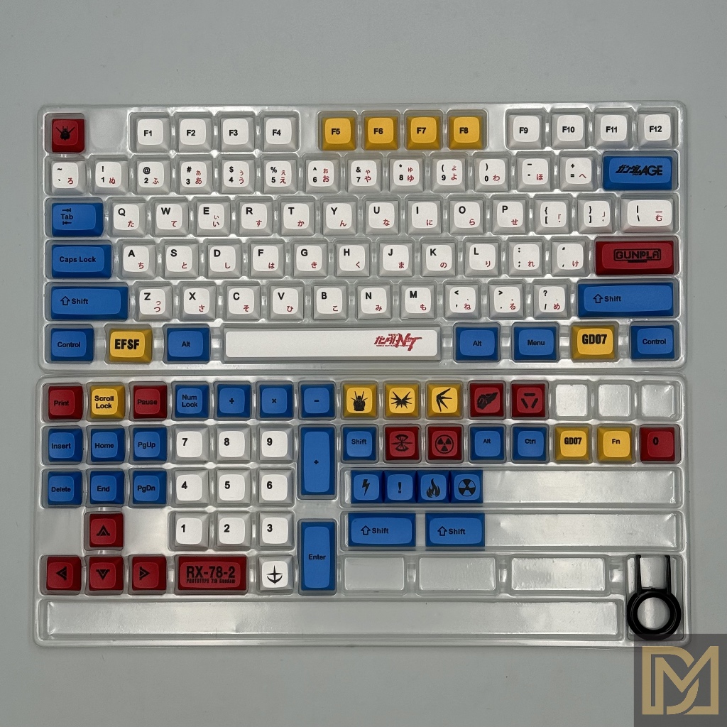 Local Stock Gundam Keycap Pbt Cherry Oem Xda Profile Dye Sub Keycaps