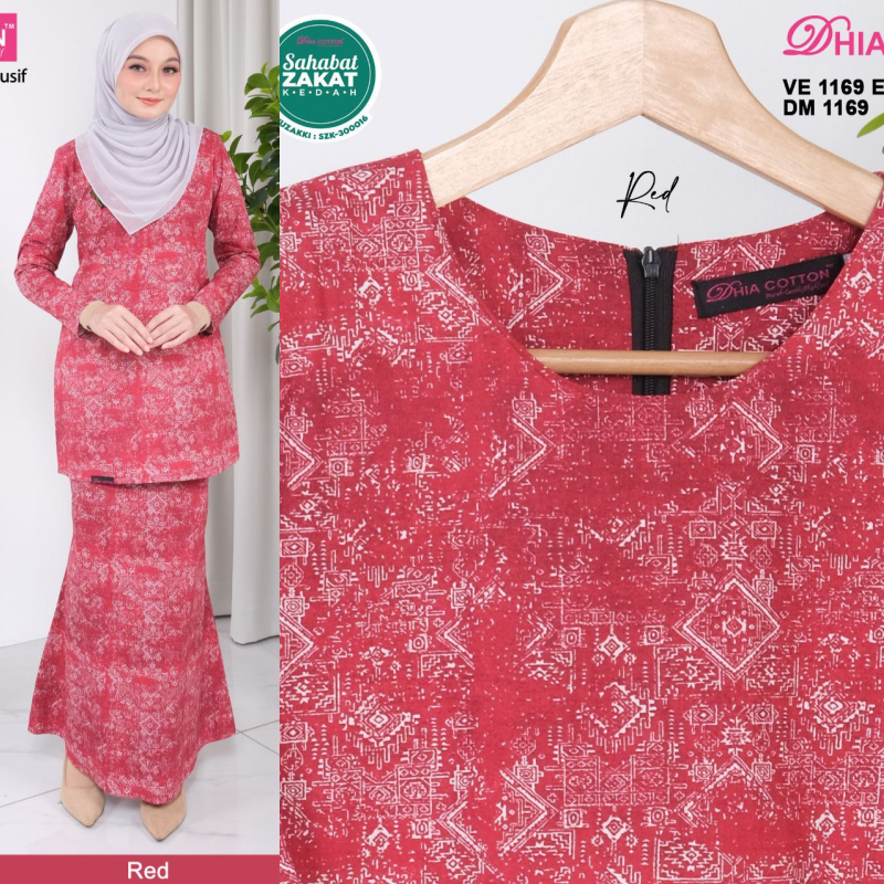 NEW RELEASE CORAK RAYA 2024KURUNG MINI SOFEA BY DHIA COTTON Shopee