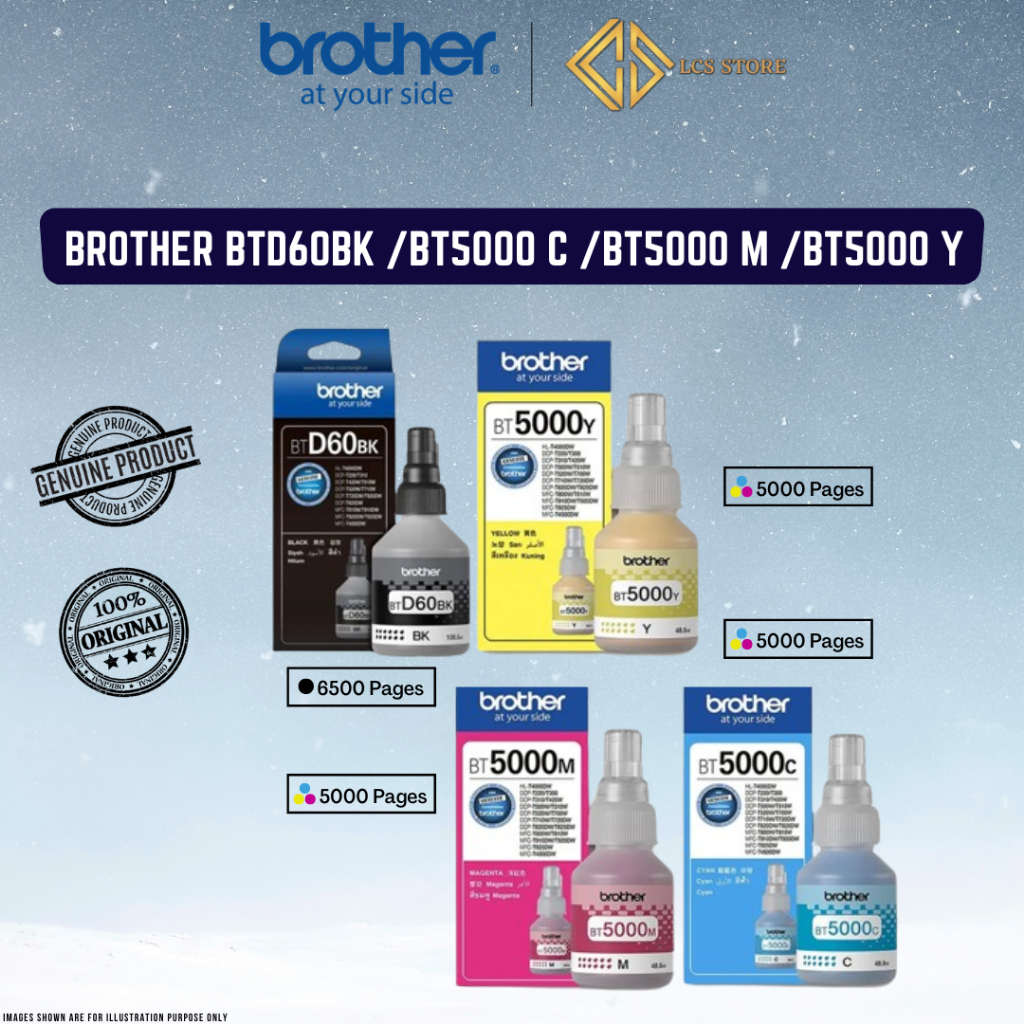 Brother Btd Bk Bt Cmy Refill Ink Btd Btd T T W T W